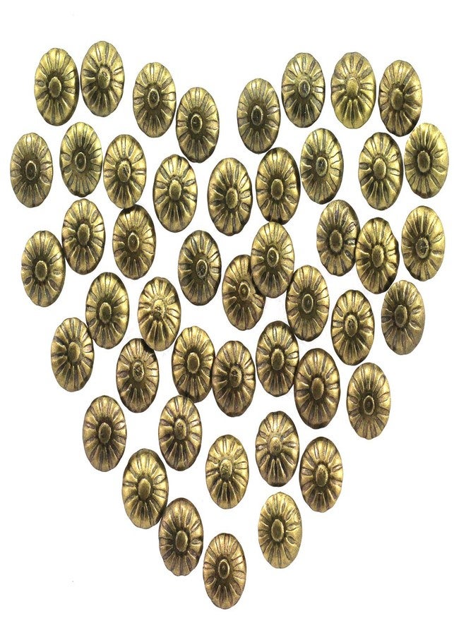 رولينج مجموعة دبابيس تنجيد من رويلينغ، 150 قطعة، بتصميم أنيق عتيق، مصنوعة من النحاس الأصفر، برأس دائري مقبب، لتزيين الأثاث، لون برونزي أخضر، مقاس 11 × 17 مم - Image 2